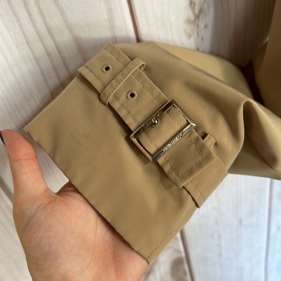Calvin Klein Belted Trench Coat with Hood | Size medium | Tan color - Picture 9 of 17